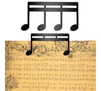 Clips de Partition de Musique en Métal, Clip pour Pupitre Pince à Partitions Note de Musique Clip Livre pour Jouer en Extérieur, Livres, Piano, Guitare, Violon, Clavier (Noir)