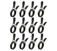 Clips de piscine - 12 pièces de grandes attaches en acier inoxydable à vent, conception anti-rayure lourde, forte prise en main | Pinces de couverture pour la pelouse de terrasse de patio de