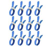 Clips de piscine - Clips de couverture de piscine en acier inoxydable, 12 pièces de fixations anti-rayures en acier inoxydable, grande taille, coupe-vent, pour piscine, extérieur, plage, jardin