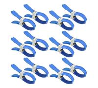 Clips de piscine - Fichettes en acier inoxydable anti-rayures en 12 pièces pour une poignée sécurisée, tenue à vent avec fonction durable, clips de bâche de grande taille pour le patio des piscines ex