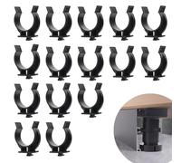 Clips de Plinthe de Cuisine, 15 Pièces Clip de Fixation Plinthes, Clip de Panneau de Bain, Plastique Clips pour Plinthe pour CanapéS, Tables, Le Lits, Meubles TV, Armoires Et Autres Meubles