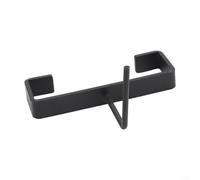 Clips de poteau en béton - Support de sécurité en aluminium pour panneaux de clôture, pince en métal avec finition noire pour paniers suspendus et enrouleurs de tuyau sur colonnes en béton standard de