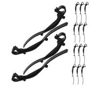 Clips de Protection de Gouttière en Plastique ABS 20 Pièces, Noir | Fixation Rapide, Compatibilité Large, Résistance aux Intempéries, pour Grilles de Toit et Systèmes D'évacuation