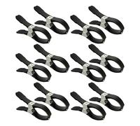 Clips de protection de piscine | Lot de 12 fixations antidérapantes en acier inoxydable - Clips pour piscine, extérieur, plage, jardin, terrasse, hiver, bâche de protection, meubles