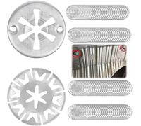 Clips de Protection Thermique pour Voiture,100pcs Plaque de Protection Thermique pour Voiture,Attaches de Protection Thermique Sous Carrosserie,Rondelles de Verrouillage pour Voiture