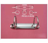 Clips De Reliure En Forme De O D Q,2 Anneaux,15mm,25mm,30mm,38mm,50mm,65mm De Diamètre,133mm,123mm De Long - Type Pd 50mm