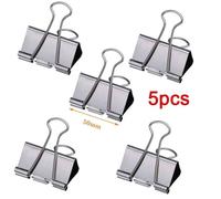 Clips De Reliure En Métal Argenté,Pince À Papier,Fournitures Scolaires Et De Bureau,5-30 Pièces,15mm,19mm,32mm,40mm,50mm - Type 50mm 5pcs