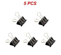 Clips De Reliure En Métal Bulldog Et Dos,51,19mm,Accessoires De Bureau,Noir - Type A 5pcs