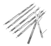 Clips de Reliure Métalliques à Trois Trous Argenté, 6 Pièces | Métal Plaqué Fer, Surface Lisse Polie, Serrage Ferme, Ajout et Retrait Rapides, pour Documents et Lettres