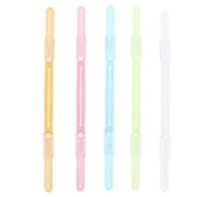 Clips de Reliure Plastique pour Papier et Dossiers, Fixation Rapide | Surface Lisse, Léger Abîmer le Papier, pour Factures et Feuilles Volantes au Bureau