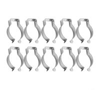 Clips de Ressort en Acier Inoxydable, Rangement Robuste pour Outils, Crochets, Clips en Éponge de Ressort, Convient pour Cuisine, Jardin, Garage et Terrasse, Lot de 10 (19 mm)