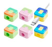 Clips de retenue de câble magnétique,Organisation de câblage de bureau | 6 Pcs Clips De Câble De Bureau Auto-Adhésif | Pour Bureau À Domicile École Universitaire Table De Chevet D'apprentissage