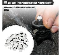 Clips de retenue de panneau de garniture de porte de voiture, pour Chevrolet Silverado 2500HD 3500HD 07-14, Plastique, No.11519031/11561854/11589089/15076791/1593, Blanc, 30 pièces