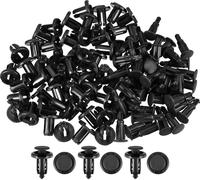 Clips de retenue de type poussoir n°0155309241 - Kit de fixation de pare-chocs intérieur de porte d'aile - pour Nissan 350Z 2003-2009 en plastique noir - 50 pièces
