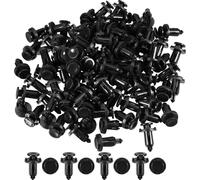 Clips de retenue de type poussoir n°909140007 - Kit de rivets de fixation pour pare-chocs intérieur de voiture - pour Subaru Ascent 2019-2022 en plastique noir - 100 pièces