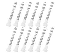 Clips De Retenue D'écran En Acier À Ressort 12 Pièces Capuchons ABS Et Loquets Piston Fixation Rapide Pour La Sécurité Des Fenêtres Goupille Sécurité D'écran Fenêtre Avec Ressort