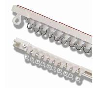 Clips de rideau auto-adhésifs sans perçage, faciles à installer pour montage mural ou au plafond, 4,1 m, blanc, parfaits pour la décoration du salon et de la chambre à coucher