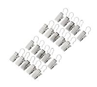 Clips de Rideau en Acier Inoxydable avec Crochets, 20 pièces, for Rideaux, Photo, décoration de Maison, Support de câble de fête en Plein air