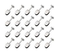 Clips de robinet en verre, 20 pièces pinces à avec 304 a inoxydable pince d'étagère chape 8-10-12mm s plus fiable(12mm,40mm high)