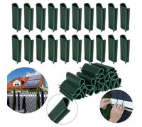 Clips de ruban de clôture - SARCIA.EU - 4,75cm - 20 pièces - Résistant aux intempéries - Fixation facile