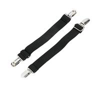 Clips de Sangles de Botte Réglables, Pinces de Jambe de Pantalon avec Sangles de Jambe élastique pour Femmes et Hommes, Polyester tissé à Double tissé, Longueur Réglable