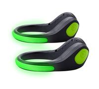 Clips de sécurité LED pour chaussures - Course de nuit, marche, portable, léger, léger avec plusieurs modes sur Flash Off | Veilleuse de sécurité pour jogging, marche, vélo, course à pied, exercice en