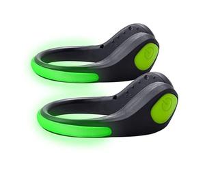 Clips de sécurité LED pour chaussures - Course de nuit, marche, portable, léger, léger avec plusieurs modes sur Flash Off | Veilleuse de sécurité pour jogging, marche, vélo, course à pied, exercice en