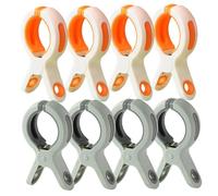 Clips de Serviette de Plage, Support de Serviette de 8pcs pour Chaise de Plage, Pinces de Serviette de Plage à poignée Solide à la gigantes