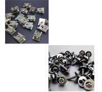 Clips De Soubassement Adaptés Aux Vis À Tête Phillips Pour E46 E92 E90 F10 | Châssis De Pare-choc De Voiture, Couvercle De Moteur, Écrous/boulons Métalliques, Rondelles, Pinces Kit fixation capot