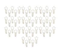 Clips de Stylo en Forme D'étoile en Métal 50pcs Porte-Stylos pour Carnets de Journaux, Calendriers et Utilisation Scolaire Gardez Vos Stylos Solidement Attachés avec Style