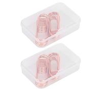 Clips de stylo Munefe 24pcs pour le carnet, porte-papier, porte-stylo en acier inoxydable, adapté au stockage de stylos, de factures, de reçus ou de cartes postales