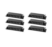 Clips de support de câble, agrafes de câble, organisateur de gestion de cordon de câble support de bureau auto-adhésif fil de rangement pour maison/téléphone/câble USB gestion de fil 6 pièces noir