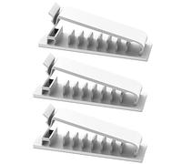 Clips de support de câble, agrafes de câble, organisateur de gestion de cordon de câble support de bureau auto-adhésif fil de rangement pour maison/bureau/voiture/téléphone/câble USB 3 pièces blanc