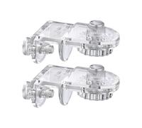 Clips de support de couvercle d'aquarium - Ensemble de deux porte-écoles acryliques transparentes, réservoirs sans montée | Fichettes de canopée de la canopée robustes, supports de couverture en verre