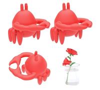Clips de Support de l'usine, 3pcs Soutien la Tige Plante Crabe Amusant, Clips Jardin en Plastique réutilisables pour Fleur en Pot hydroponique Bureau à Domicile, Jardin