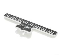 Clips de support de page de musique pour guitare et violon - Supports robustes pour partitions ouvertes (noir)