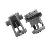 Clips de support de panier inférieur réutilisables pour réparation de | Construction en plastique gris, design réutilisable, s'adapte à l'étagère inférieure, empêche les secousses, lot de 2 pièces