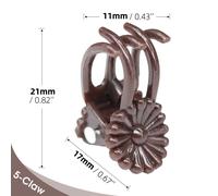 Clips de Support de plante en plastique,10 à 200 pièces,pour tige d'orchidée,pour Support de vigne,fleur végétale,ensemble de serrage de branche,outil de jardin - Type B-5 Claws-10pcs