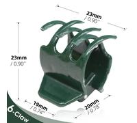 Clips de Support de plante en plastique,10 à 200 pièces,pour tige d'orchidée,pour Support de vigne,fleur végétale,ensemble de serrage de branche,outil de jardin - Type F-6 Claws-10pcs