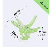 Clips de Support de plante en plastique,10 à 200 pièces,pour tige d'orchidée,pour Support de vigne,fleur végétale,ensemble de serrage de branche,outil de jardin - Type J-4 Claws-10pcs
