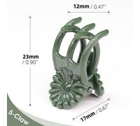 Clips de Support de plante en plastique,10 à 200 pièces,pour tige d'orchidée,pour Support de vigne,fleur végétale,ensemble de serrage de branche,outil de jardin - Type A-5 Claws-10pcs