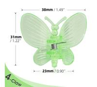 Clips de Support de plante en plastique,10 à 200 pièces,pour tige d'orchidée,pour Support de vigne,fleur végétale,ensemble de serrage de branche,outil de jardin - Type I-4 Claws-10pcs