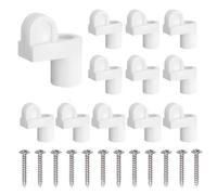 Clips de support d'écran de fenêtre, matériel de fixation de 1,9 cm | 12 clips de fenêtre décalés | Pour maison, ferme, chambre à coucher, outillage, garage, étude, cuisine, salle de bain