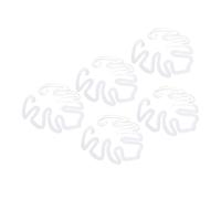 Clips de Support Invisibles pour Plantes, 5 Pièces, pour Utilisation Intérieure et Extérieure, Grappin en Acrylique Durable pour Une Croissance Plus Saine (Type de Feuille)