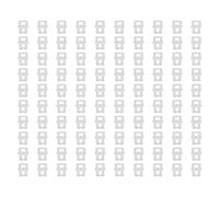 Clips de système de nivellement de carrelage PEPP blanc de qualité professionnelle 32x1.0mm 100 pièces pour outil de Construction d'installation de carrelage au sol et au mur