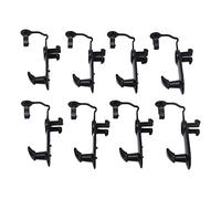 Clips de Tapis de Sol, 8 Pièces Noir, Résistants au Glissement - Compatibles avec Modèles, et, Sécurité et Propreté Automobile