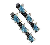 Clips de tresse de papillons, clips de tresse de cheveux,Filles Femmes pour cheveux Styling Tresse Bijoux | Pinces à cheveux à la mode Braider brillants et pour le travail de bouclier