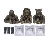 Clips de ventilation de voiture en résine, figurine d'animal, clips de ventilation durables avec loup de, lion, gorille, décoration pour grille d'aération de voiture, pour la