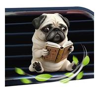 Clips De Ventilation Parfum D'Habitacle - Parfum D'ambiance Automobile Design Chien - Acrylique 2D Éliminateur D'Odeurs Longue Durée Pour Camion Berline Automobile Voyage Road Trip