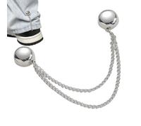 Clips de vêtements magnétiques - Bouton métallique pour Maintien sécurisé, Style Facile avec Fonction réglable, Accessoire de Mode pour la Taille de Manche d'écharpe Hijab, d'argent, Pack Port